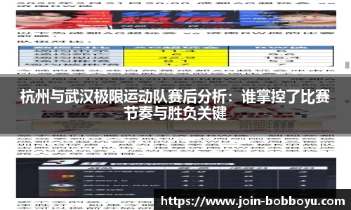 杭州与武汉极限运动队赛后分析：谁掌控了比赛节奏与胜负关键